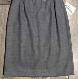 Pendleton Savvy Stretch Gray Wool Skirt 14